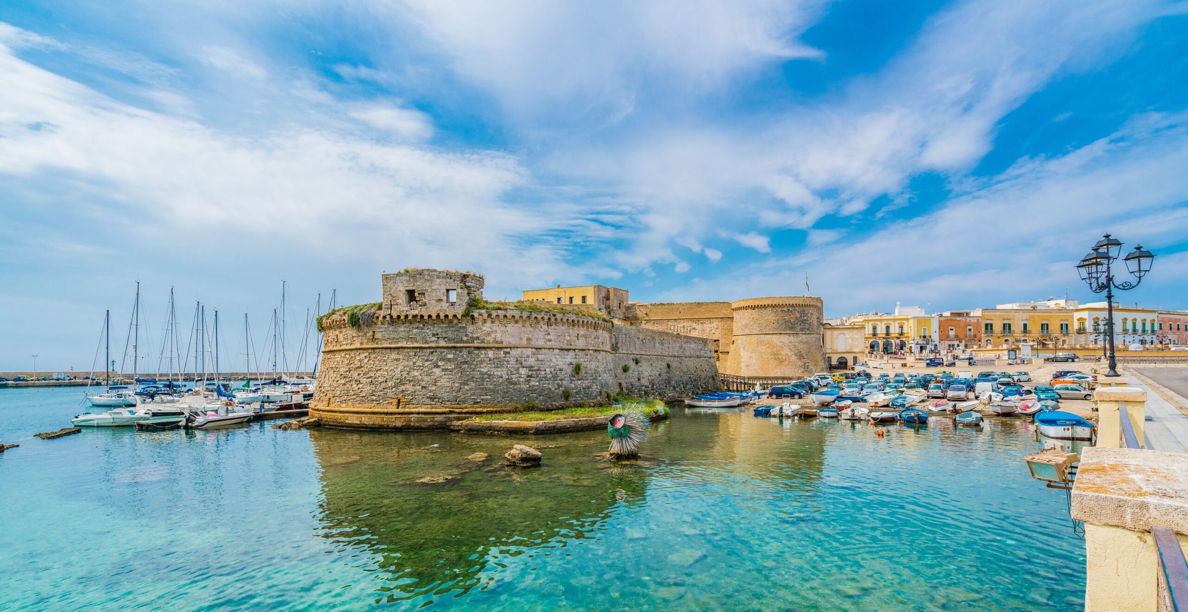 Il castello di Gallipoli all'imbrunire